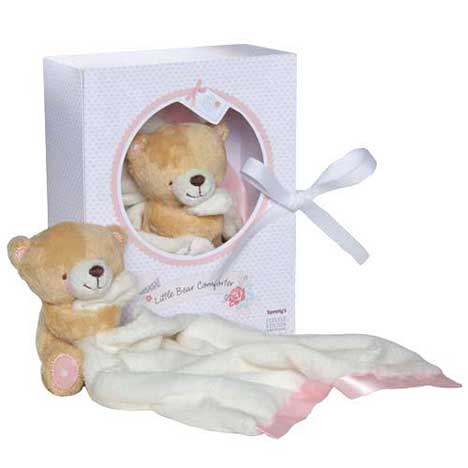 Little Bear Forever Friends Pink Comforter in Display Box